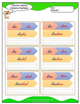 B sesi Çalışma Sayfaları